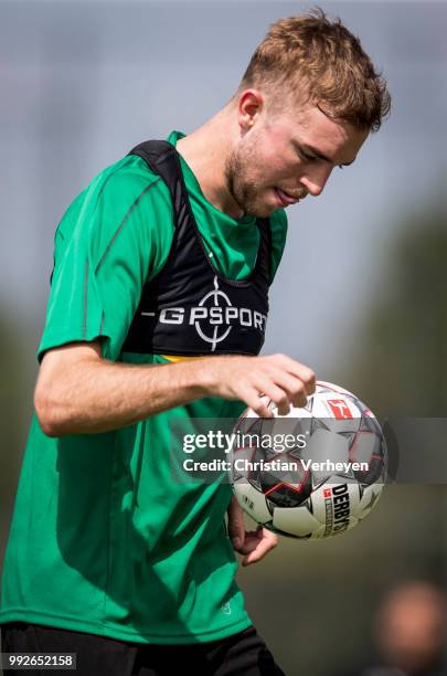 Christoph Kramer during a training session of Borussia Moenchengladbach at Borussia-Park on July 06, 2018 in Moenchengladbach, Germany.