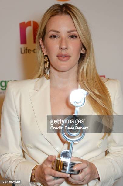Ellie Goulding attends the Nordoff Robbins O2 Silver Clef Awards at The Grosvenor House Hotel on July 6, 2018 in London, England.
