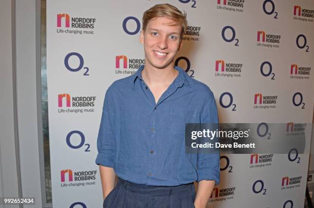 George Ezra attends the Nordoff Robbins O2 Silver Clef Awards at The Grosvenor House Hotel on July 6, 2018 in London, England.