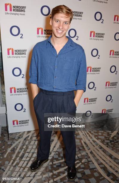 George Ezra attends the Nordoff Robbins O2 Silver Clef Awards at The Grosvenor House Hotel on July 6, 2018 in London, England.