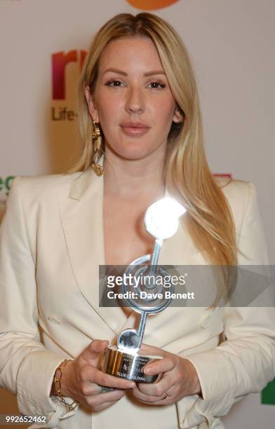 Ellie Goulding attends the Nordoff Robbins O2 Silver Clef Awards at The Grosvenor House Hotel on July 6, 2018 in London, England.
