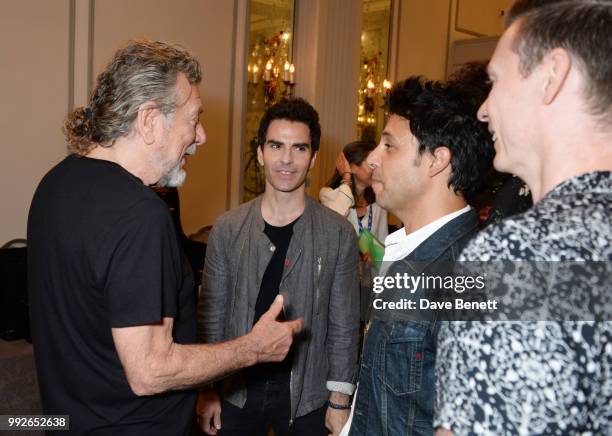 Robert Plant, Kelly Jones, Adam Zindani and Richard Jones attend the Nordoff Robbins O2 Silver Clef Awards at The Grosvenor House Hotel on July 6,...