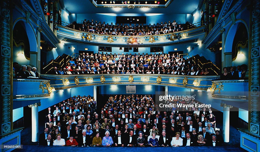 Audience attending performance in auditorium, Sarasota, Florida, USA