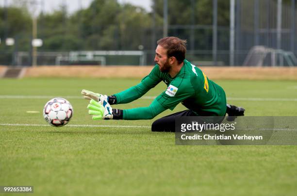 Tobias Sippel during a training session of Borussia Moenchengladbach at Borussia-Park on July 05, 2018 in Moenchengladbach, Germany.