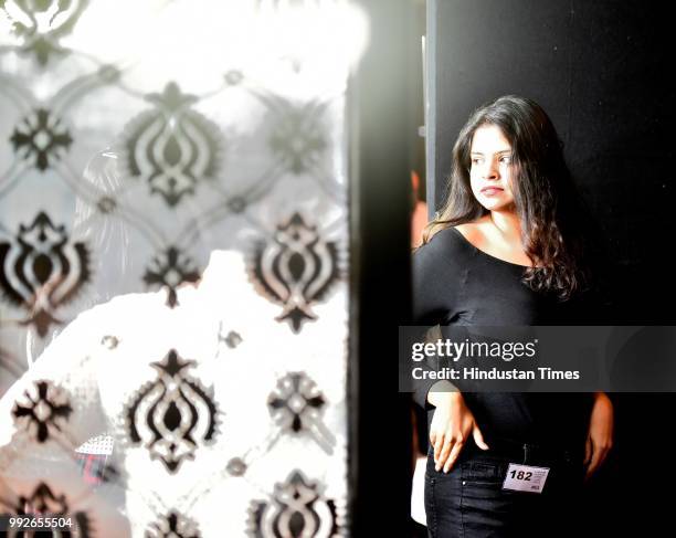 Plus size models participated in Lakme Fashion Week Winter/Festive 2018 audition for size plus segment at St Regis, Worli, on July 5, 2018 in Mumbai,...