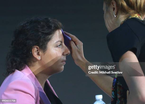 Editor-in-Chief Margarita Simonyan attends the International Cyber Security Congress on July 6, 2018 in Moscow, Russia.