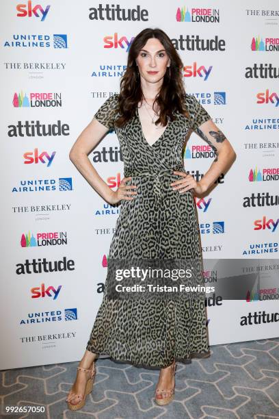 Juno Dawson attends the Attitude Pride Awards 2018 at The Berkeley Hotel on July 6, 2018 in London, England.