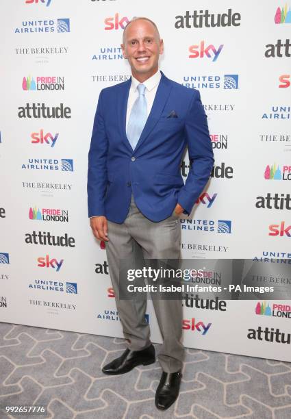 Judge Robert Rinder attending the Attitude Pride Awards 2018 at The Berkeley, London. PRESS ASSOCIATION. Picture date: Friday July 6, 2018. Photo...