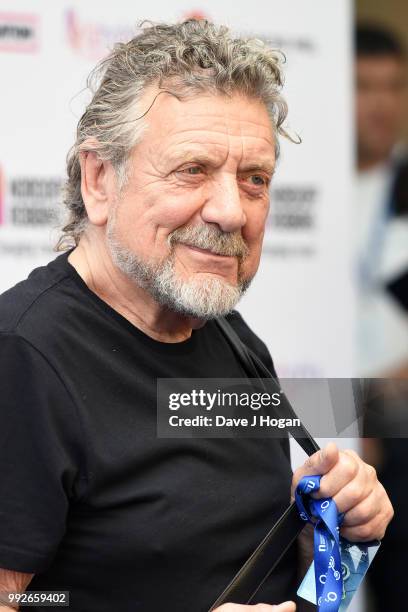 Robert Plant attends the Nordoff Robbins' O2 Silver Clef Awards at Grosvenor House, on July 6, 2018 in London, England.