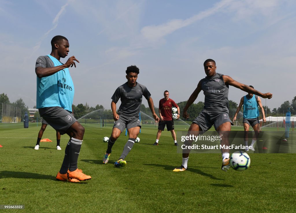 Arsenal Players Pre-Season Training Session