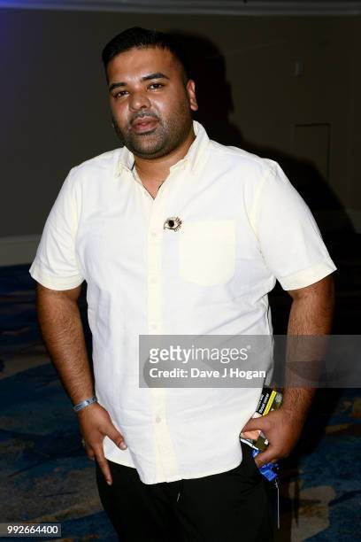 Naughty Boy attends the Nordoff Robbins' O2 Silver Clef Awards at Grosvenor House, on July 6, 2018 in London, England.