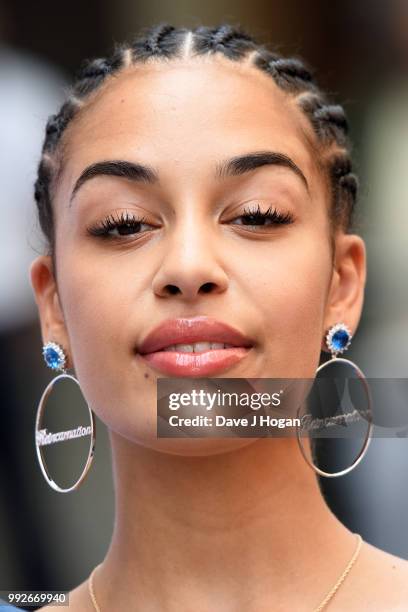 Jorja Smith attends the Nordoff Robbins' O2 Silver Clef Awards at Grosvenor House, on July 6, 2018 in London, England.