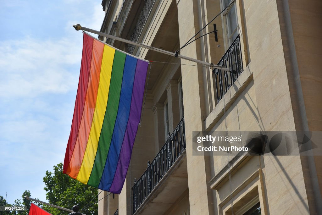 Rainbow Flags In London