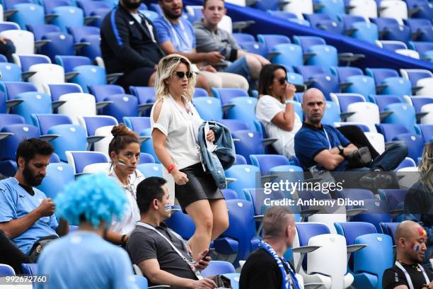 Erika Choperena, wife of Antoine Griezmann during 2018 FIFA World Cup Quarter Final match between France and Uruguay at Nizhniy Novgorod Stadium on...