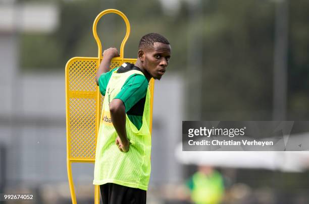Ibrahima Traore during a training session of Borussia Moenchengladbach at Borussia-Park on July 05, 2018 in Moenchengladbach, Germany.