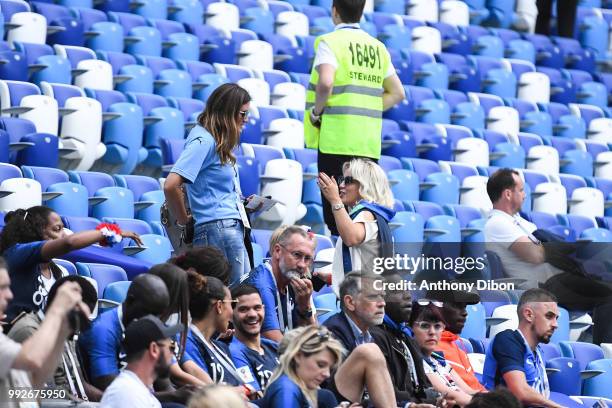 Erika Choperena, wife of Antoine Griezmann during 2018 FIFA World Cup Quarter Final match between France and Uruguay at Nizhniy Novgorod Stadium on...