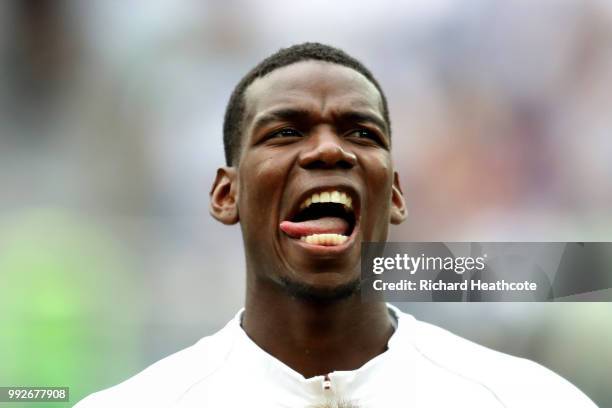 Paul Pogba of France lo prior to the 2018 FIFA World Cup Russia Quarter Final match between Uruguay and France at Nizhny Novgorod Stadium on July 6,...