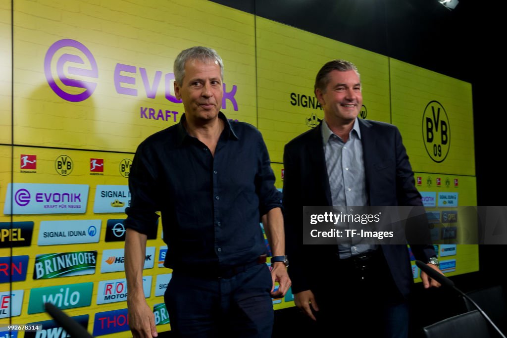 Borussia Dortmund Unveils New Signing Head Coach Lucien Favre