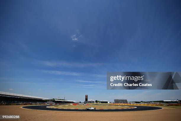 Lewis Hamilton of Great Britain driving the Mercedes AMG Petronas F1 Team Mercedes WO9 on track during practice for the Formula One Grand Prix of...