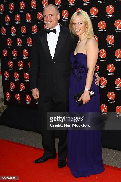 Mike Tindall and Zara Phillips attends the Sport Industry Awards at Battersea Evolution on May 13, 2010 in London, England.