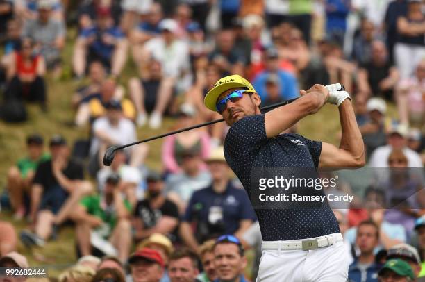 Donegal , Ireland - 6 July 2018; Rafa Cabrera Bello of Spain plays a shot from the 8th tee during Day Two of the Dubai Duty Free Irish Open Golf...