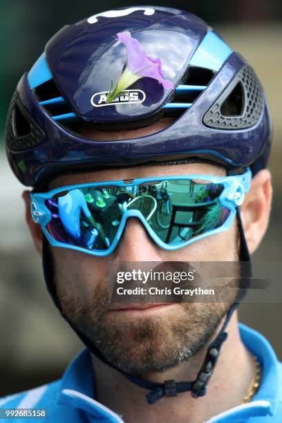 Alejandro Valverde of Spain and Movistar Team / during the 105th Tour de France 2018, Training / TDF / on July 6, 2018 in Cholet, France.