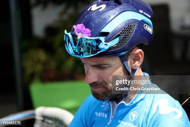 Alejandro Valverde of Spain and Movistar Team / during the 105th Tour de France 2018, Training / TDF / on July 6, 2018 in Cholet, France.
