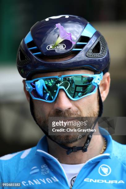 Alejandro Valverde of Spain and Movistar Team / during the 105th Tour de France 2018, Training / TDF / on July 6, 2018 in Cholet, France.