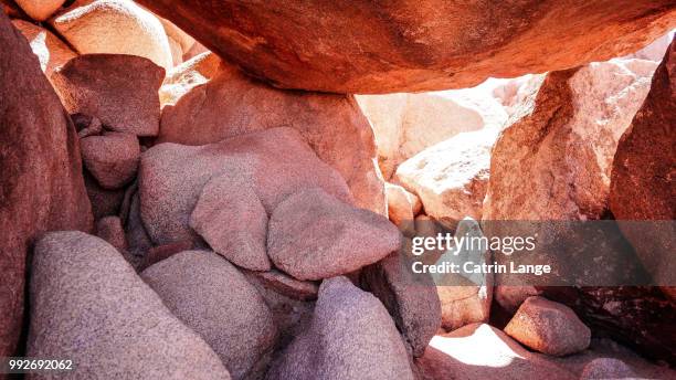 rocks in joshua tree nationalpark, ca - nationalpark joshua tree fotografías e imágenes de stock