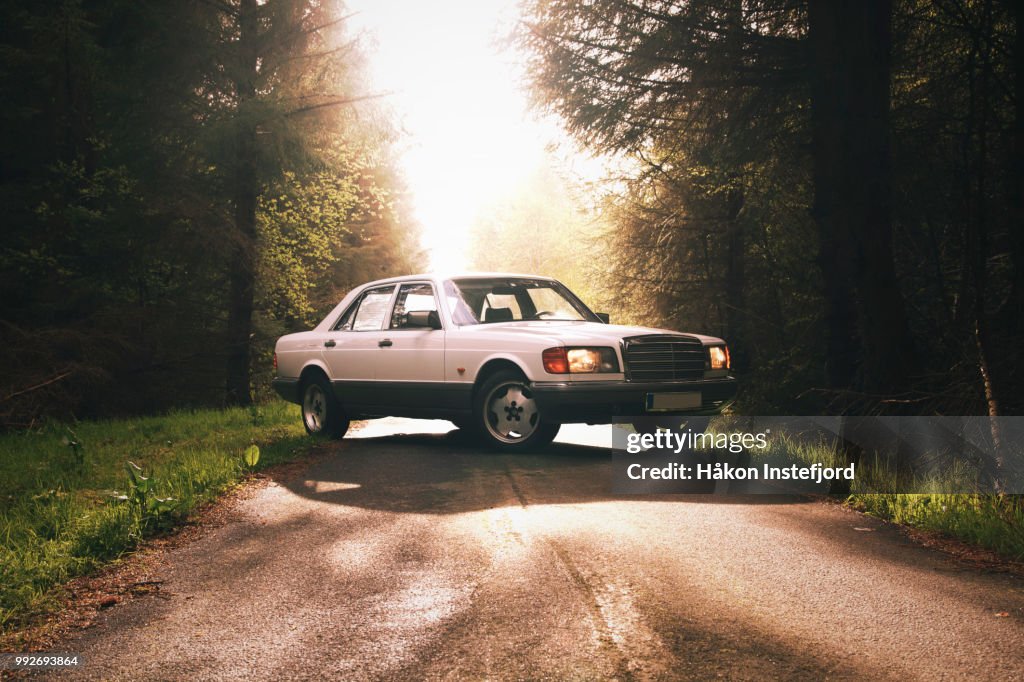 Car in sunset 2