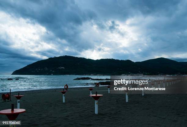 montemarcello from soleado beach - soleado stock pictures, royalty-free photos & images