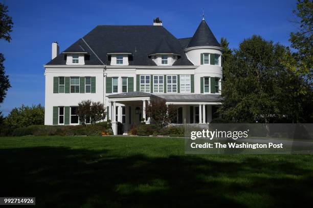 Every Vice President since Walter Mondale has lived with their families on the grounds of the United States Naval Observatory which is photographed...