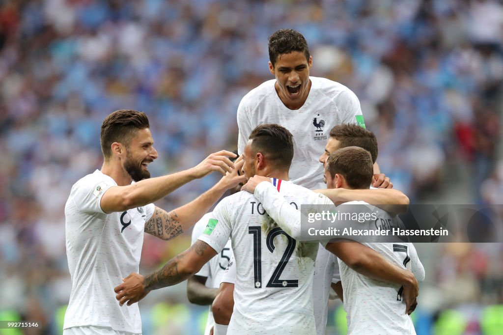 Uruguay v France: Quarter Final - 2018 FIFA World Cup Russia