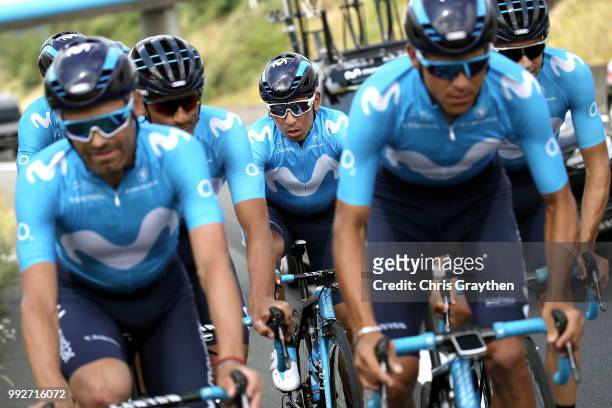 Nairo Quintana of Colombia and Movistar Team / during the 105th Tour de France 2018, Training / TDF / on July 6, 2018 in Cholet, France.