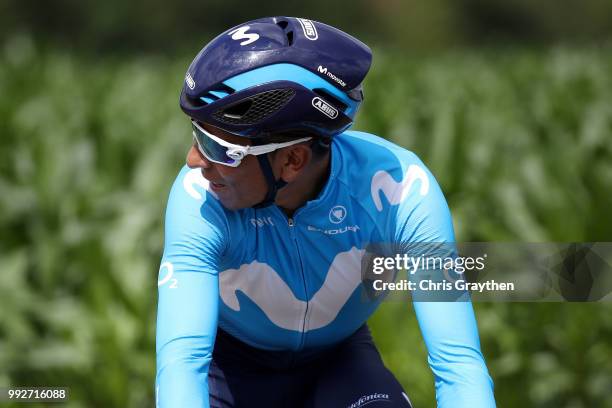 Nairo Quintana of Colombia and Movistar Team / during the 105th Tour de France 2018, Training / TDF / on July 6, 2018 in Cholet, France.