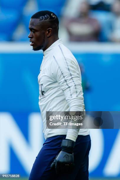 Goalkeeper Yvon Mvogo of Switzerland looks on during the 2018 FIFA World Cup Russia Round of 16 match between Sweden and Switzerland at Saint...