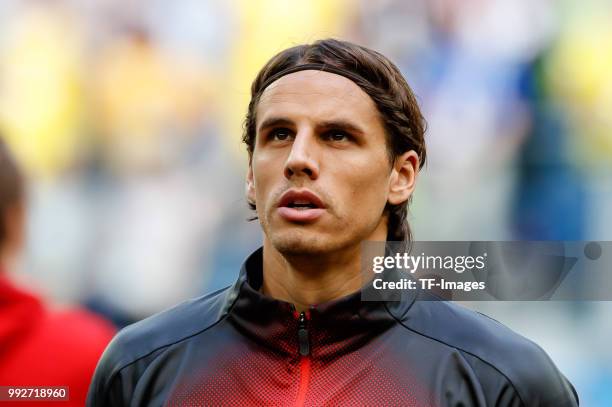 Goalkeeper Yann Sommer of Switzerland looks on prior to the 2018 FIFA World Cup Russia Round of 16 match between Sweden and Switzerland at Saint...