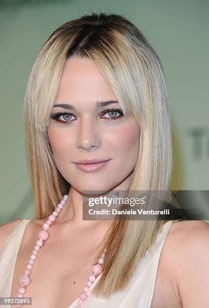 Actress Laura Chiatti attends The Chopard Trophy Dinner at the Hotel Martinez during the 63rd Annual International Cannes Film Festival on May 13,...