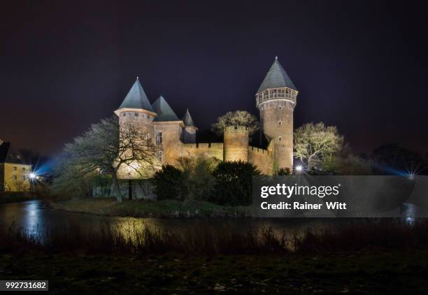 krefeld burg - burg stock pictures, royalty-free photos & images