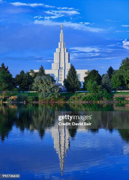 idaho falls temple iv - idaho falls stock-fotos und bilder