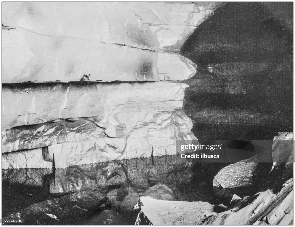 Antieke foto van Amerika's beroemde landschappen: Mammoth Cave