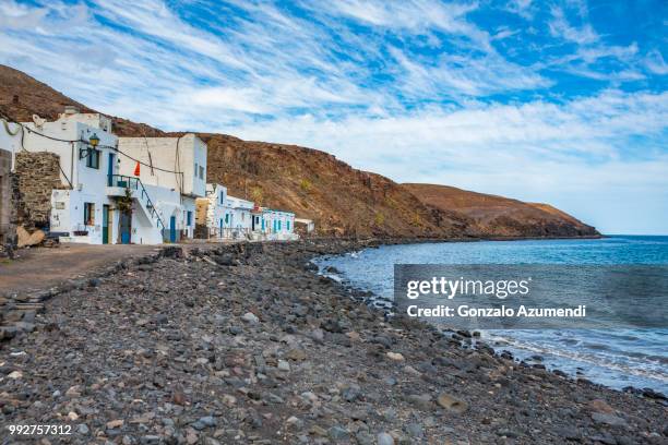 pozo negro beach in fuerteventura island - negro 個照片及圖片檔