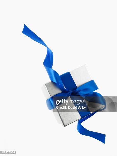 Blue Box With Ribbon Blue Box Photos and Premium High Res Pictures - Getty Images