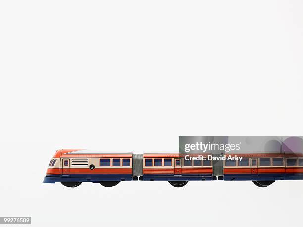 train - speelgoedtrein stockfoto's en -beelden
