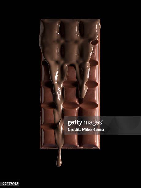 chocolate bar - chocolate melting stock pictures, royalty-free photos & images