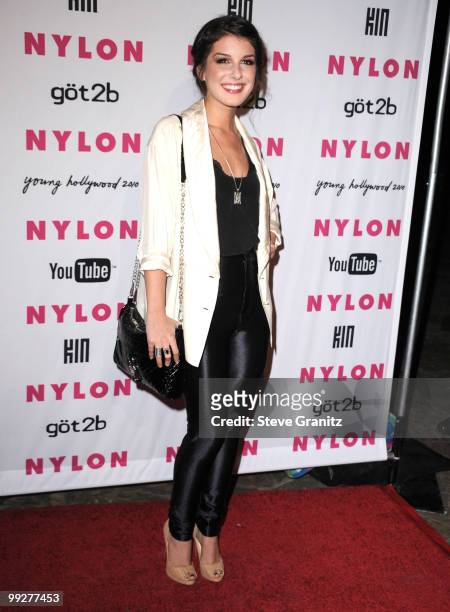 Shenae Grimes attends Nylon Magazine's Young Hollywood Party at Tropicana Bar at The Hollywood Rooselvelt Hotel on May 12, 2010 in Hollywood,...