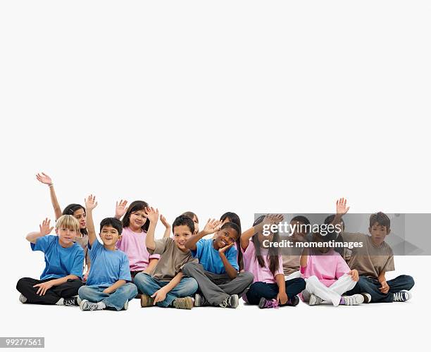 Wave Hello In Group Large Group Of People Waving Hello Photos and Premium High Res Pictures ...
