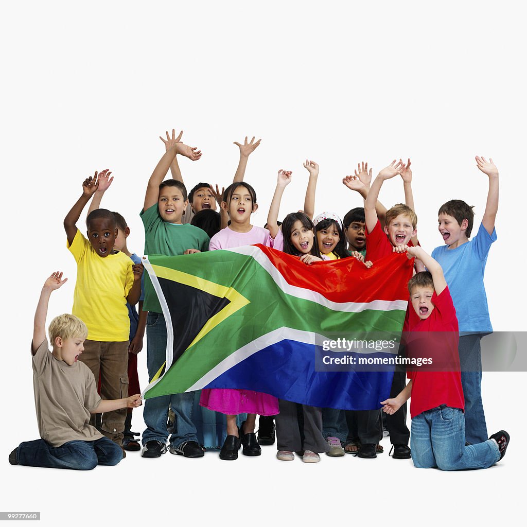 Children Holding Flag High-Res Stock Photo - Getty Images