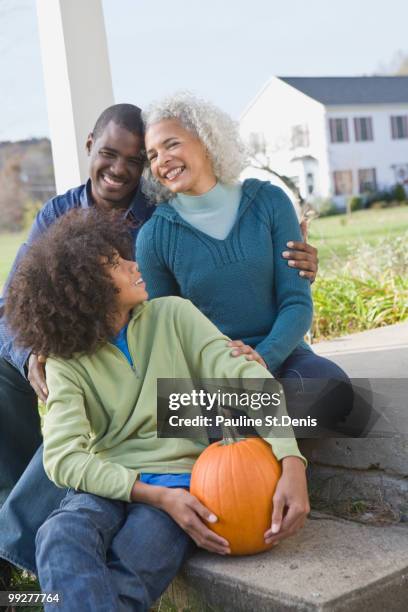 family sitting on porch - new paltz stock pictures, royalty-free photos & images