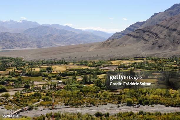 Magnificent landscape and daily life in Ladakh, Jammu and Kashmir on July 12 India.